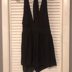 Black halter romper